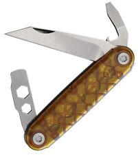 American Service Knife The Iron Pocket Knife Premium Steel Blade Ultem Handle picture