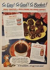 1951 Bordens Eagle Brand Sweetened Condensed Milk Instant Coffee Vintage Ad picture