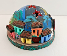 Mexico Candle Holder Domed Village Handmade 5