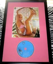 Jessica Simpson autograph signed Sweet Kisses CD framed w/ sexy Maxim photo JSA picture