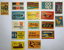 Matchbox Labels Lot Random Collection Vintage Set 17 Soviet USSR Export picture