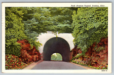 c1930s Park Avenue Tunnel Ironton Ohio Vintage Postcard picture