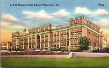 Wilkes Barre PA-Pennsylvania, GAR Memorial High School Vintage Postcard A1 picture