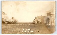 1913 Mylo, ND Postcard-  RPPC MAIN STREET picture