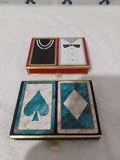 Vintage Congress Designer Series Playing Cards 2 Decks Tuxedo & Pearls  Complete picture