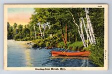 Howell MI-Michigan, General Greetings, Antique, Vintage Postcard picture