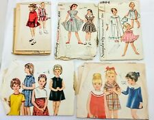 1948-1956 Vtg Variety Lot 5 Sewing Patterns GIRLS Dresses Nighties Size 3, 6, 8 picture