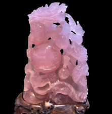 10.78LB Natural Rose Quartz Dragon Skull Carved Crystals Skull Healing Gift picture