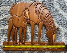 Wooden Horse Wall Art picture