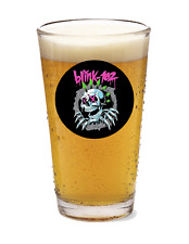 Blink 182 - Rock and Roll - 16oz Pint Beer Glass Pub Barware Tea Seltzer 24-2 picture