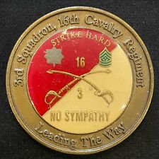 3rd Squadron 16th Cavalry Regiment Commander & CSM Challenge Coin Vintage picture