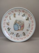 Wedgwood Peter Rabbit 8in Childs Plate Beatrix Potter 1993 Alphabet Plate picture