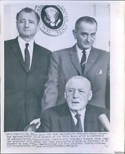 1961 Sen Sam Rayburn Vp Lyndon Johnson Sen Geo Smathers Politics Wirephoto 8X10 picture