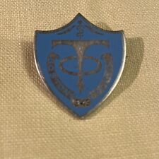 Mid-Century WWII Era 1943 Sterling Silver Boston School Shield Pin Award Emblem  picture