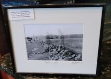 Vintage Civil War TIME TO HEAL Pickets Charge  Embellished Photo Frame Signed  picture