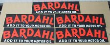 5 ORIGINAL UNUSED Vintage BARDAHL ADD IT TO YOUR MOTOR OIL Large Bumper Stickers picture