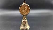 Vintage Shrine Of Our Lady Of The Snows Belleville ILL Goldtone Metal Bell 4in picture