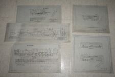 Lot of Santa Fe Steam Locomotive And Cars Clearance Diagrams picture