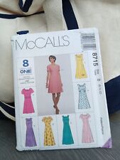 Mccalls Vintage Women's Dress Sewing Pattern 8715.8 Great Looks One Pattern. picture