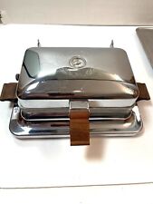 VTG. 1950’S DOMINION STAINLESS 1208A WAFFLE / GRILL- EXCELLENT.   picture