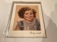 1938 Color Tinted Colorized Photo Print Shirley Temple with Facsimile Autograph picture