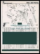 2005 BROWNING BD .38 Pistol Schematic Parts List picture