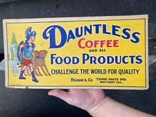 Vintage DAUNTLESS Coffee HULMAN & CO TERRE HAUTE, IND 8x16
