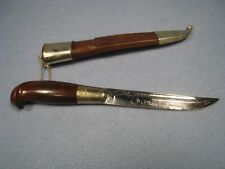 Vintage Järvenpää Finland Puukko Knife with Original Sheath 3 3/4