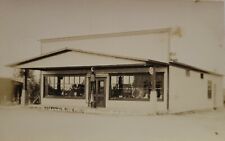 BRETHREN MICHIGAN RPPC Filling Station View Real Photo Postcard Manistee County  picture