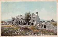 Lake George NY New York Fort Ticonderoga Phostint Card 1920s Vtg Postcard M4 picture