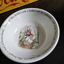 Beatrix Potter Peter Rabbit Bowl, Wedgewood vintage porcelain classic picture