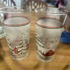 Two Cute Drinking Christmas Glasses  picture