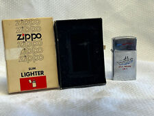 1978 Slim Zippo U.S.S. Nassau LHA 4 Plank Owner VTG Refillable Lighter IN Box  picture