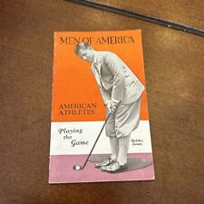 1929 Men Of America Stevens Davis Company Bobby Jones Rogers Hornsby Booklet picture