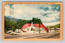 Hollywood CA-California Bowl Entry, Cahuenga Pass Freeway  Vintage Postcard picture