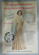 Lux Soap Ad:  Hollywood Star Rosalind Russell from 1940's Size: 11 x 15 inches picture