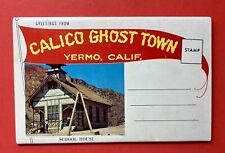 CALICO GHOST TOWN, YERMO~KNOTT'S BERRY FARM RESTORATION~POSTCARD FOLDER~1960s picture