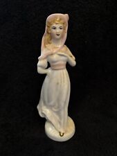 Vintage Beautiful Lady Pinkie Figurine Charming Hand Painted Porcelain 8” Height picture