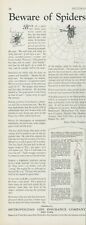 1928 Metropolitan Life Insurance Beware Of Spiders Spiderweb Vtg Print Ad PR2 picture