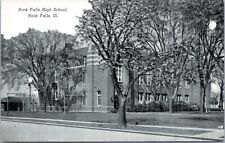 Postcard IL Rock Falls High School picture