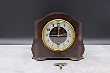 Vintage Smiths Enfield Mantle Clock Brown Aberdeen Bakelite Used picture