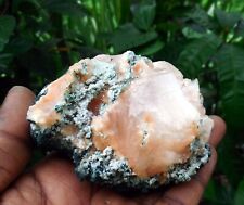 Orange HEULANDITE Crystal On CHALCEDONY Matrix Minerals J-6.24 picture