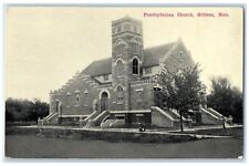 c1910's Presbyterian Church Exterior Roadside Gibbon Nebraska NE Trees Postcard picture
