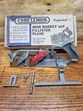 Vintage Craftsman Professional Fillister Rabbet Plane # 3730 In Box Very Nice picture