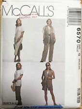 1993 McCalls Pattern #6570 Misses Vest Top Skirt Pants & Shorts SZ 20/22/24 picture