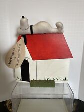 H Snoopy On Doghouse Wooden Decoration “Happiness Is Trusting Jesus” picture