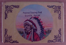 Native American Pawnee Trading Post Scandia Kansas, Pocket Mirror, Good Cond picture