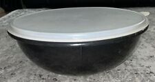Vintage Tupperware Black ~ Fix N Mix 12” Bowl 274 with Sheer Lid picture