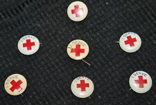 Vintage WWII Era Red Cross Pin Medical Lot Of 7 picture