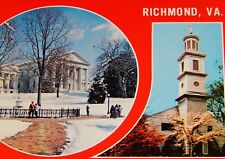 Vintage Postcard, RICHMOND, VA, Virginia State Capitol Building During Winter picture